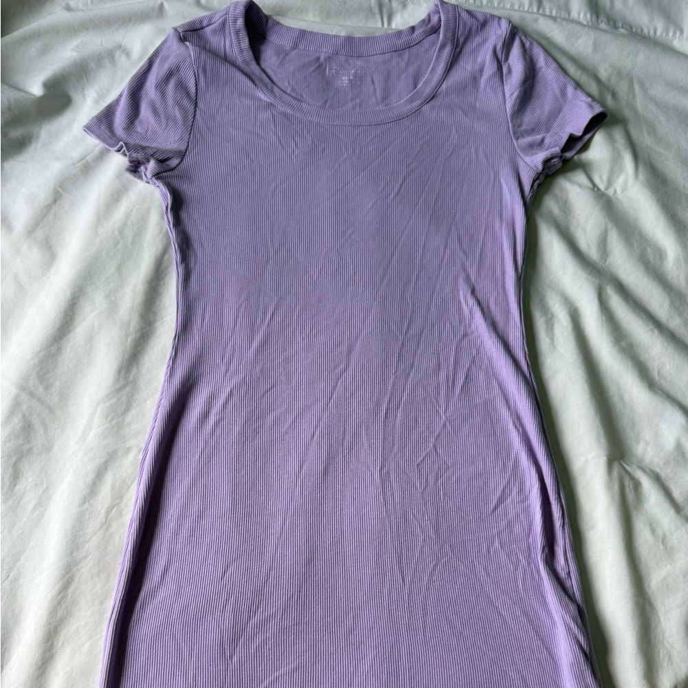No Boundaries Purple Ribbed Top